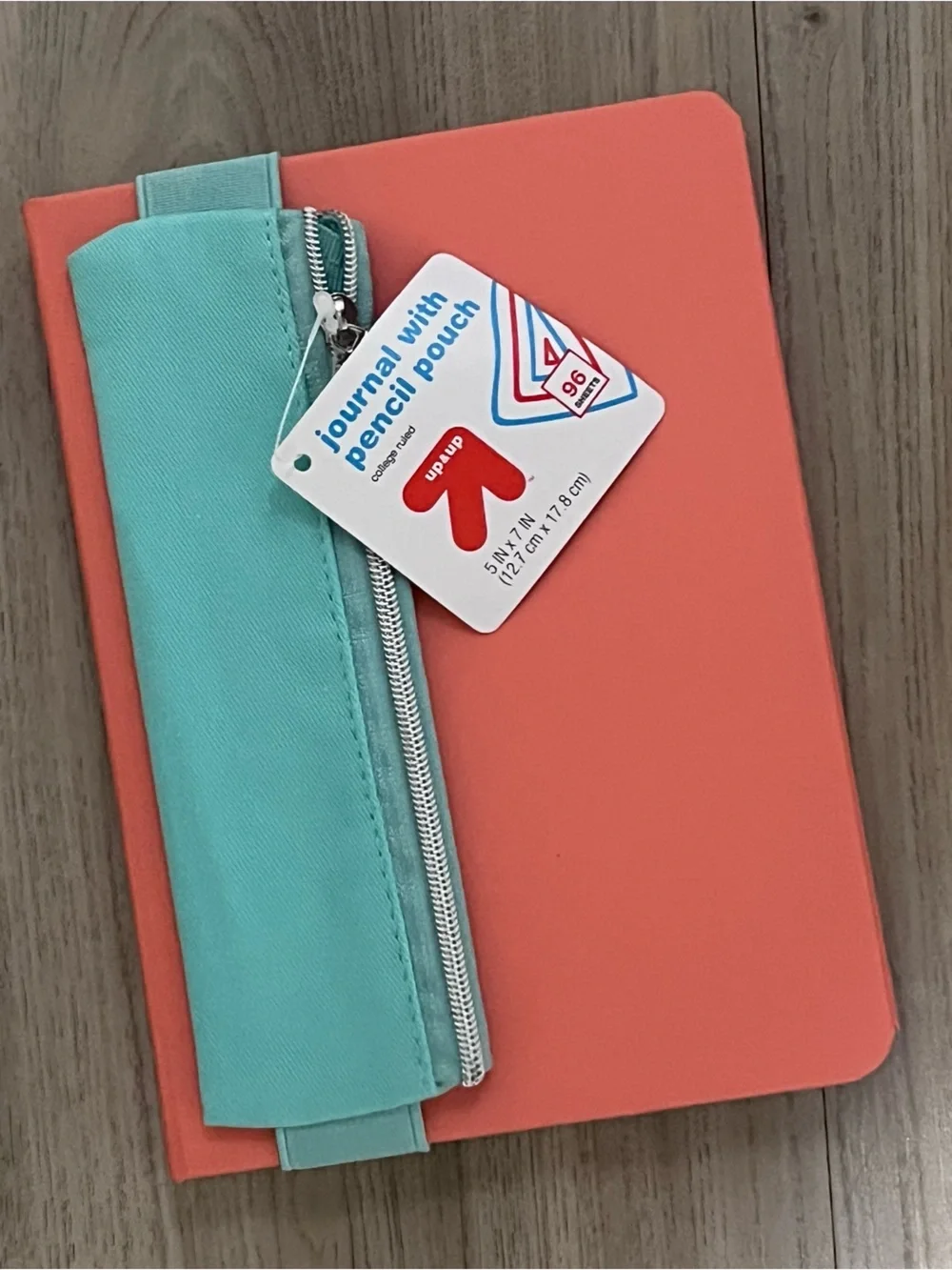 Set of 2 New Up & Up Spiral College Ruled Journals with Pencil Pouches NEW